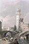 Disegno di C. Stanfield,incisione di W. Finden. 1836.Specola e ponte dell'Osservatorio , a colori. (Oscar Mario Zatta)